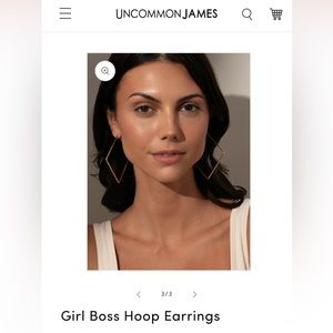 Large Uncommon James Girl Boss hoops